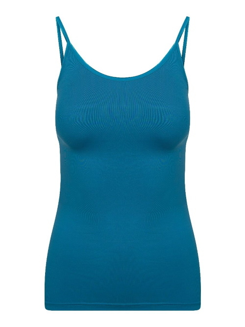 RJ Bodywear Pure Color petrol spaghetti top