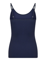 RJ Bodywear Pure Color navy-blau spaghetti top