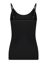 RJ Bodywear Pure Color schwarz spaghetti top