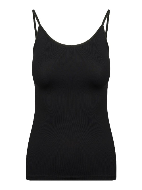 RJ Bodywear Pure Color schwarz spaghetti top