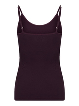 RJ Bodywear Pure Color aubergine spaghetti top
