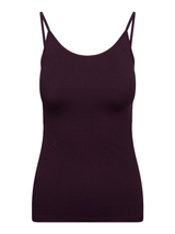 RJ Bodywear Pure Color aubergine spaghetti top