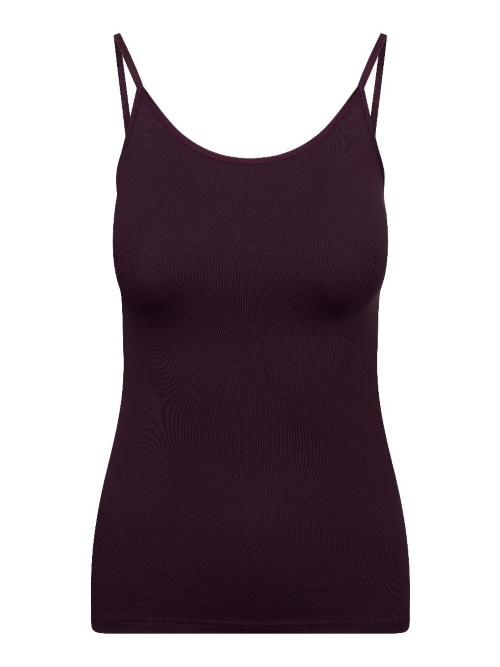 RJ Bodywear Pure Color aubergine spaghetti top