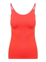 RJ Bodywear Pure Color koralle spaghetti top