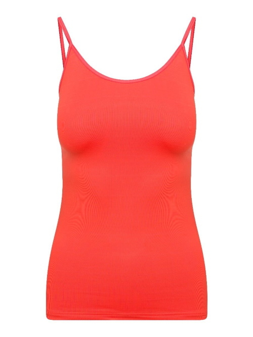 RJ Bodywear Pure Color koralle spaghetti top