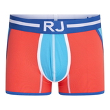 RJ Bodywear Männer Happy Balls korall/blau sport boxershort