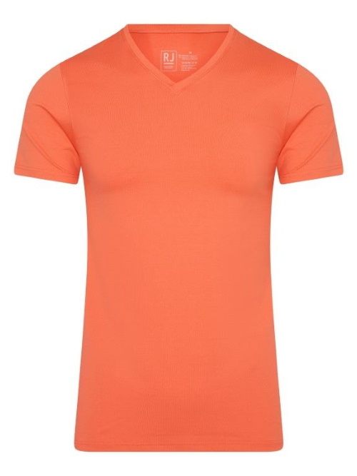 RJ Bodywear Männer Pure Color  koralle shirt