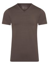 RJ Bodywear Männer Pure Color  braun shirt