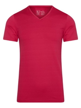 RJ Bodywear Männer Pure Color  dunkelrot shirt
