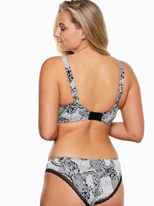 LingaDore Papagayo weiß/schwarz nicht geformter bh