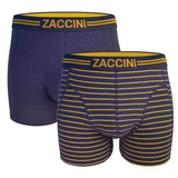 Zaccini Gold Stripe navy-blau/print boxershort
