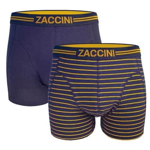 Zaccini Gold Stripe navy-blau/print boxershort