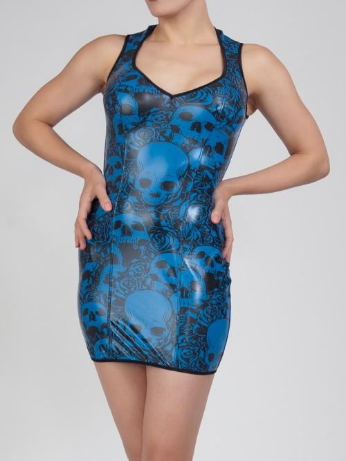 Peter Domenie Kaotic 338 blau kleid