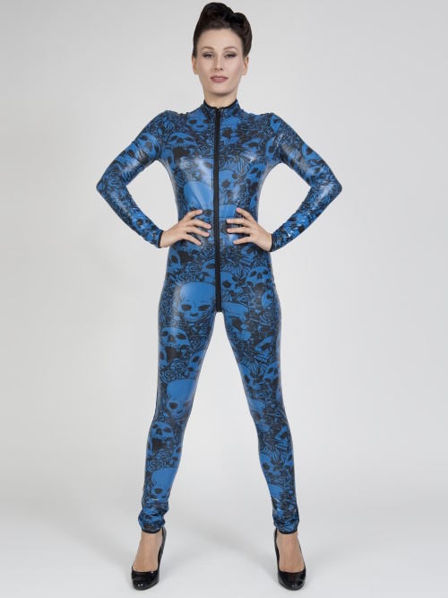 Peter Domenie Aufruhr 347 blau catsuit