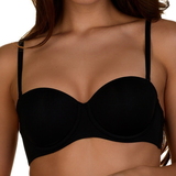 After Eden Strapless schwarz vorgeformter bh