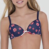 Brüste und Unterhosen Soof navy-blau/rot mädchen-bh