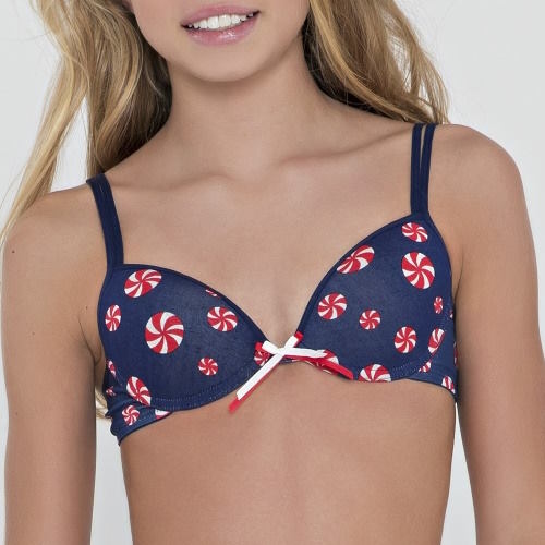 Brüste und Unterhosen Soof navy-blau/rot mädchen-bh