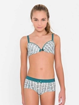 Brüste und Unterhosen Lara weiß/print hipster