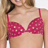 Brüste und Unterhosen Benthe pink/print mädchen-bh