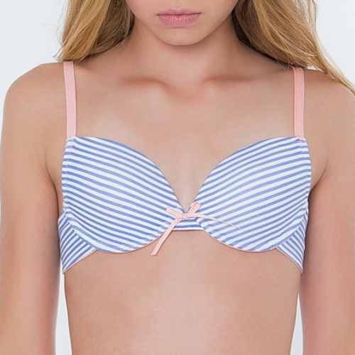 Brüste und Unterhosen Anny blau/weiß mädchen-bh