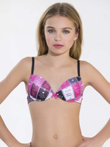 Brüste und Unterhosen Faya pink/print mädchen-bh