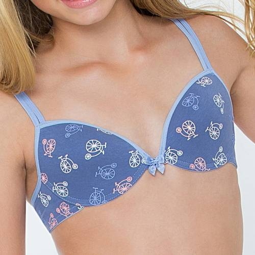 Brüste und Unterhosen Billy blau/print mädchen-bh