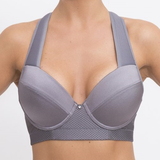 Q-Linn Amsterdam grau sport bh