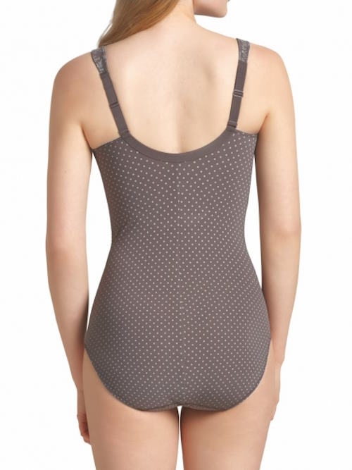 Anita Nice grau/weiß korselett