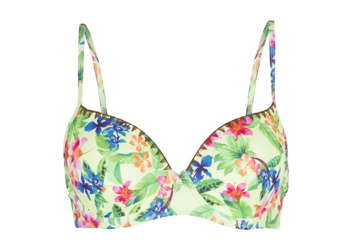 LingaDore Strand Wild Flower hellgrün gemoldefer bikini bh