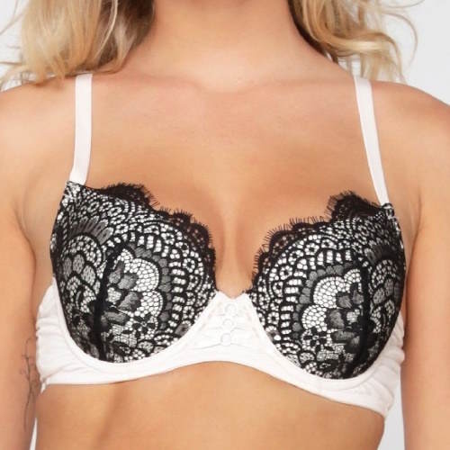LingaDore Powder Black hautfarbe/schwarz vorgeformter bh