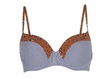 LingaDore Strand Striped Cheetah braun/print gemoldefer bikini bh