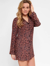 LingaDore Nacht Nire Iron Animal braun/print nachtkleid
