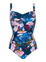 Bomain Santorini navy-blau/pink badeanzüge