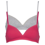My Basic von After Eden Comfy pink/grau ohne bügel bh