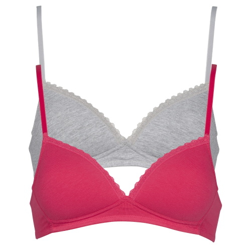 My Basic von After Eden Comfy pink/grau ohne bügel bh