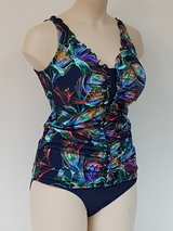 Bomain San Blas navy-blau/print tankini set