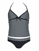 Nickey Nobel Brigitte schwarz/weiß tankini set