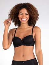 Naturana Light Lace schwarz vorgeformter bh