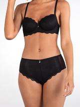 Naturana Light Lace schwarz slip