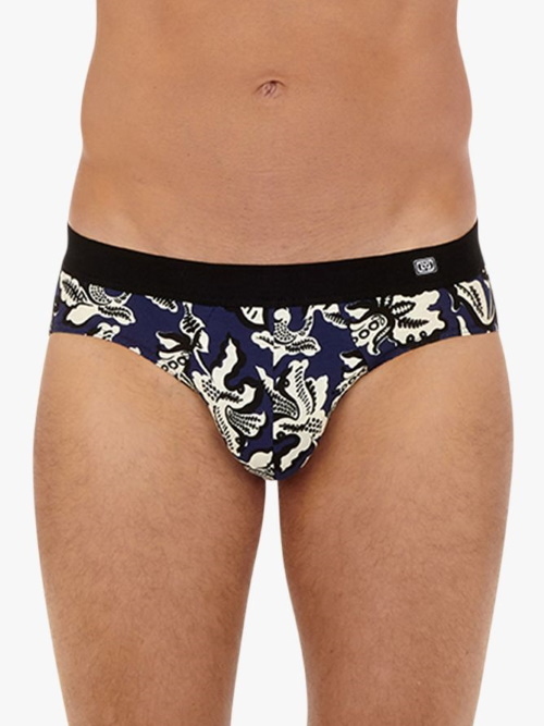 HOM Catalan navy-blau/print slip