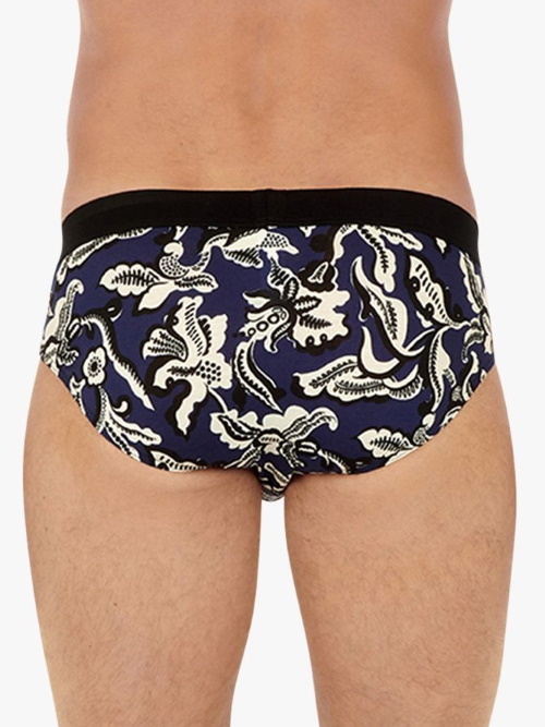HOM Catalan navy-blau/print slip