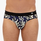 HOM Catalan navy-blau/print slip