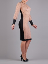 Peter Domenie 273-C Kaotic schwarz/pulver kleid