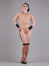 Peter Domenie 273-C Kaotic schwarz/pulver kleid