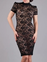 Peter Domenie 991-E Kaotic schwarz kleid