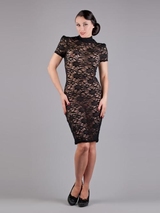 Peter Domenie 991-E Kaotic schwarz kleid