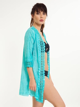 LingaDore Strand Cover Up türkis kimono
