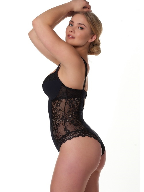 After Eden D-Cup & Up Mila schwarz korselett