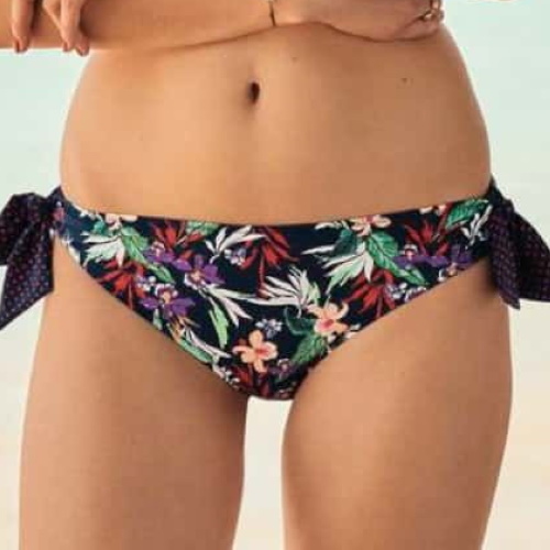 Rosa Faia Bademode Lynn navy-blau/print bikini slip