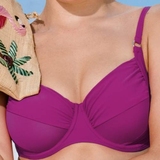 Rosa Faia Bademode Twiggy wild aster unwattierter bikini bh